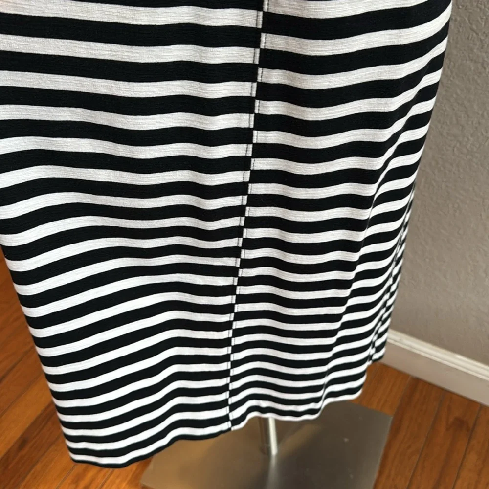 J.Crew Black and White‎ Striped Dress size medium